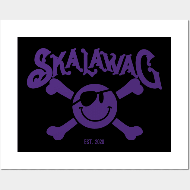 SKALAWAG purple EST. 2020 Wall Art by ZoinksTeez